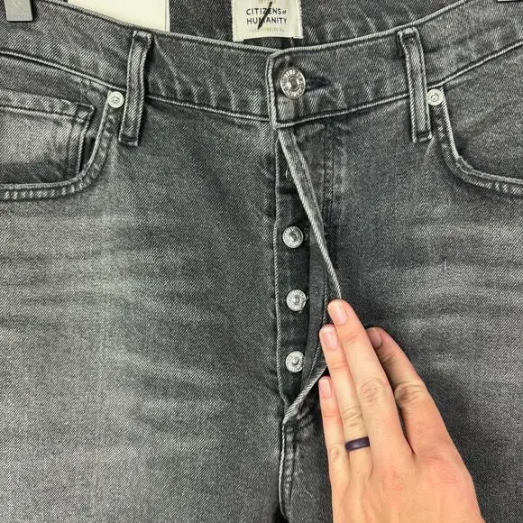 Citizens of Humanity | NWT Black Jolene Vintage Slim Leg Ankle Jeans in Secrets - Picture 7 of 12